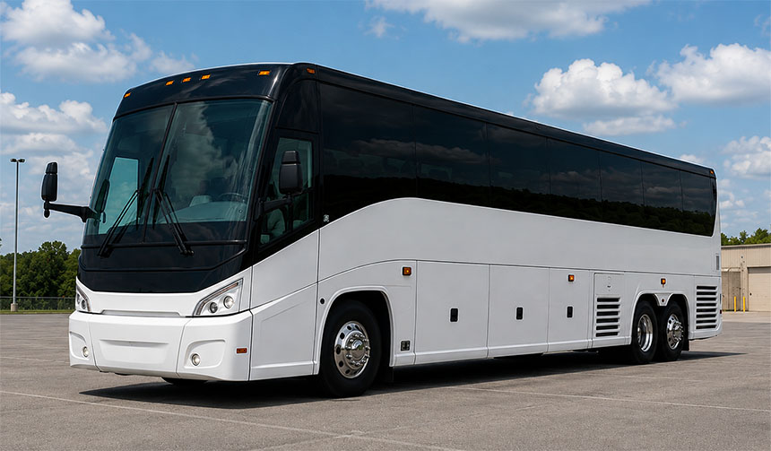 56-passenger charter bus in Philadelphia, PA